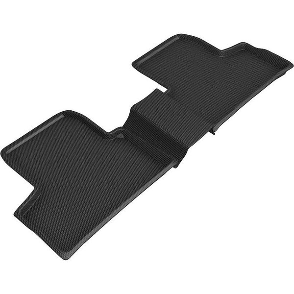 3D Mats Usa Custom Fit, Raised Edge, Black, Thermoplastic Rubber Of Carbon Fiber Texture, 2 Piece L1MB13121509